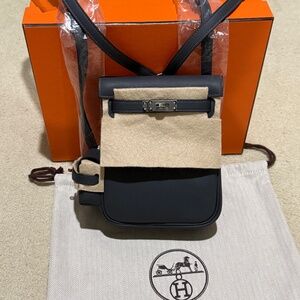 2025 Brand New Hermes Mini Kelly Jump Backpack - Gris Misty - PHW -  K Stamp